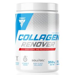 TREC Nutrition Collagen RENOVER 350g - Strawberry-Banana - Powder - Boost Joint Strength, Enhance Bone Health, and Rejuvenate Skin | Hydrolysed Collagen with Vitamin C for Optimal Regeneration