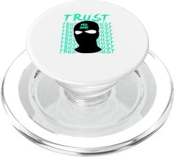 Light Teal Aqua Trust Issues Light Teal Aqua Graphic PopSockets PopGrip para MagSafe