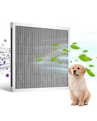 VEVOR Duurzaam elektrostatisch luchtfilter, wasbaar en herbruikbaar, aluminium, AC/HVAC oven, MERV 8, lange levensduur, gezonder thuis of kantoor, 393,7 x 501,65 x 20,8 mm, zilver, 1 stuk