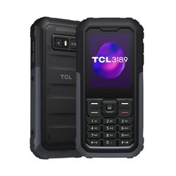 TCL 3189 – 4G mobiele telefoon met rugerisatie, IP68 (water- en schokbestendig, SOS-knop, zaklamp, 4G-connectiviteit, 2 MP camera, batterij 2200 mAh), zwart en grijs