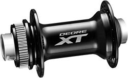 SHIMANO Deore XT Buje Delantero, Adultos Unisex, Negro, 32 Loch