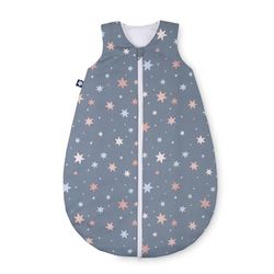Julius Zöllner Zomerslaapzak jersey, 0,5 TOG, wasbaar op 60 °C, Made in Germany, OEKO TEX Standard 100, Shiny Stars, maat 80/86