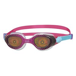 Zoggs Unisex-Youth Sea Demon Junior Lens Zwembril, Paars/Roze/Hologram, 6-14 jaar