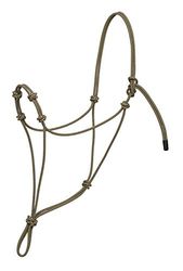 Silvertip, Weaver Leather, Cavezza in Corda con Quattro Nodi, Taglia L, Colore: Nero/Cuoio