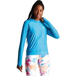Dare 2b Sprint City Lightweight Quick Drying Kangaroo Pocket Active Hoodie, Felpa Donna, Blu (Blue Jewel), 34