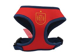Nazionale spagnola - Pettorina per cani, Accessori per animali, Collare, Taglia M, Colore rosso, La Roja, Prodotto ufficiale (marchi CyP)