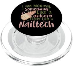 Soy mágico, algo así como un unicornio, manicurista, técnico de uñas PopSockets PopGrip para MagSafe