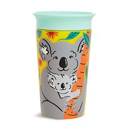 Munchkin Miracle 360 grados Wildlove - Vaso Antiderrames, Set de 1, Coala, 266 ml