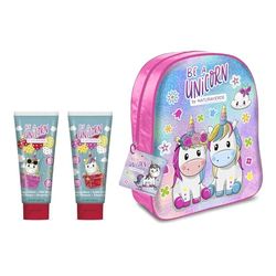 Naturaverde | Be A Unicorn dla dzieci - Pudełko na prezent, szampon 100 ml, żel pod prysznic 100 ml + plecak jednorożca
