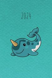 weekly day to day task and goals tracker to improve productivity 2024 (Narwhal): 52 page weekly planner with to do lists and daily goal sections