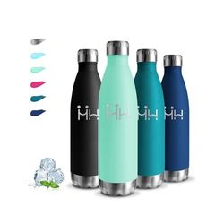 Borraccia- 500 ml- Borraccia Termica, Borraccia Acciaio Inox, Senza BPA, Borracce Termiche, Senza Perdite, Borraccia Metallo, Acciaio Inossidabile 18/8, Borracce per Scuole, Viaggio, Campeggio, Uffici