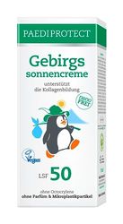 PAEDIPROTECT górski krem przeciwsłoneczny dla dzieci i dorosłych 75 ml, krem przeciwsłoneczny SPF 50, ochrona przeciwsłoneczna na większe wysokości, lekka konsystencja dla wrażliwej skóry, bez mikroplastików, bez perfum, wegański