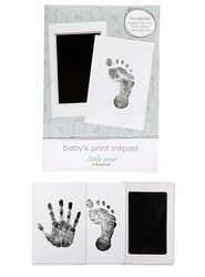 Little Pear Clean-Touch Babyprint Ink Pad, No Touch Ink Pad voor Baby, Black Ink