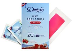 Dimples Wax Body Strips For Coarse Hair - Pack of 20
