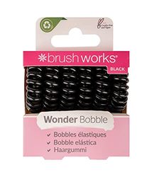 Brushworks Wonder Bobble Black Bobbles élastiques Noir 6 pièces