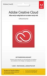 Adobe Creative Cloud All Apps | Student & Teacher | 1 Jaar | PC/Mac | Key Card & Download|Standard|1 Device|1 Year|PC/Mac/Android/IOS|Download