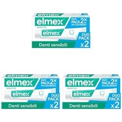 Elmex Dentifricio Sensitive Denti Sensibili, 2 x 75ml (Confezione da 3)