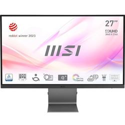 MSI Modern MD271UL Monitor Business, 27“ 4K UHD IPS- 60Hz , 4ms, 3840x2160, schermo eyefriendly, 99% DCI-P3 / 139% sRGB Colour Gamut - 2x HDMI 2.0b, DP 1.2a, USB Type-C (65W PD)