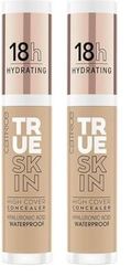 Catrice Cosmetics True Skin High Cover Correttore Viso, Anti-Macchie, Idratante, Lunga Durata, Naturale, Opaca, 4.5 ml (Confezione da 2)