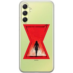 ERT GROUP mobiltelefonfodral för Samsung A34 5G originalt och officiellt licensierat Marvel mönster Black Widow 009 optimalt anpassad till formen på mobiltelefonen, gedeeltelijk transparant