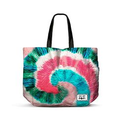 Oh My Pop! Voyage-Horizontal FAN Shopping Bag, Black
