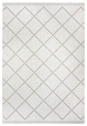 NORTHRUGS In- en outdoor tapijt Corsica 80x150cm - omkeerbaar tapijt weerbestendig modern geometrisch patroon tapijt voor balkon terras tuin serre woonkamer tapijt waterdicht in linnen