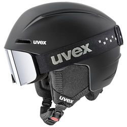 uvex viti Set Casco de esquí & Gafas de esquí, Niños Unisex, Black Matt, 51-55 cm