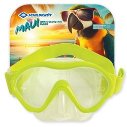 Schildkröt Barndykglasögon Maui med snorkelhållare | Bekväm design med textilband och stort visningsfönster | formbeständig silikonmaskkropp för säker dykning