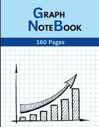 Graph Paper Note Book, Large 160 Sheets ( 8.5 x 11 ), Square Grid 1 x 1 Inch