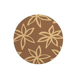Questo Casa, Ronde digitaal bedrukte muismat, antislip onderkant, voor kantoor en thuis, diameter: 22 cm