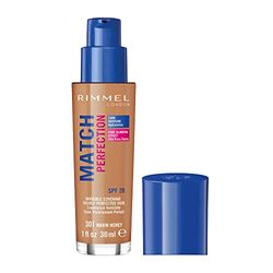 Rimmel London Match Perfection Foundation base de maquilhagem tom 301 Warm Honey, 30 g
