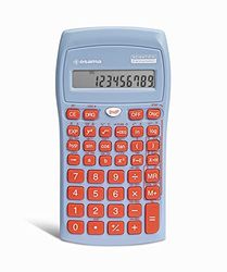 Osama - Calculadora Cientifica Escuela Ideal como Accesorios y Material Oficina, con 56 Funciones, 10 Cifras en Mantissa y 2 en Exponente - Calculadora Científica con Funda Rígida Corredera, Azul/Rojo