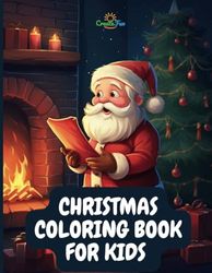 CreateFun Christmas Coloring Book for Kids, 20 Basic Coloring Pages for Kids ages 1, 2, 3, 4, 5 years old