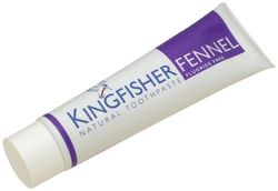 Kingfisher Tube de dentifrice au fenouil sans fluor 100 ml