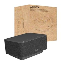 Logitech - Logi Dock, station d'accueil pour ordinateur portable USB-C Tout-en-un, Téléphone de conférence, Réduction de bruit, Bluetooth, HDMI, Windows/macOS, certifié pour Microsoft Teams, Graphite