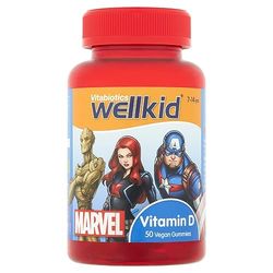 Vitamin D for kids, Chewable Vegan Gummies, Wellkid Marvel