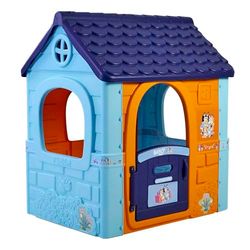 FEBER - Bluey Fantasy House, casita Infantil de Juegos con Puerta abatible, para Jugar al Aire Libre o en casa, casa Resistente y de facil Montaje, para niños de 2 a 6 años, Famosa (FEU11000)