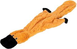 JACK AND VANILLA, Jouet en Peluche Ornithorynque, pour Chiens, 50 cm, Design réaliste, sonore et Lavable, idéal pour Les Jeux interactifs, Couleur vive, Modèle Flatties