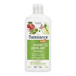 Natessance - Bálsamo desenredante Kids Manzana - Kids - Certificado Bio Cosmos Organic - Botella 100% vegetal 250 ml