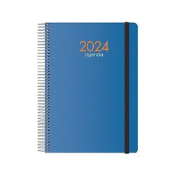 Dohe – Agenda, Pagina per dag, 15 x 21 cm, Zwart 15 x 21 cm blauw