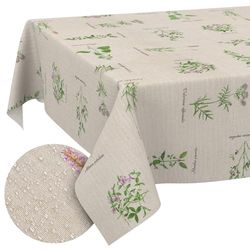 ANRO Nappe en Tissu Textile Lavable - Coton et Polyester - Aromatique - Bio - Ronde - 140 cm - pour l'intérieur et l'extérieur