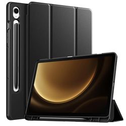 TiMOVO for Samsung Galaxy Tab S9 FE Case 2023 SM-X510N/SM-X516B/SM-X518U, Slim Stand Protective Cover with S Pen Holder for All-New Galaxy Tab S9 FE 10.9'' Tablet, Support Auto Wake/Sleep, Black