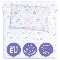 Totsy Baby Funda nordica Infantil para Cuna 60 90x120 cm - algodón Saco nordico y Cubre de edredon Cama para niños y niñas Juego Fundas para edredón 90 x 120 cm con Almohada 60 x 40 cm Oeko-Tex