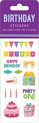 Birthday Sticker Set (6 Different Sheets of Stickers!), 2 1/2 x 7 1/8