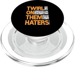 Naranja Twirl On Them Haters Naranja Gráfico PopSockets PopGrip para MagSafe