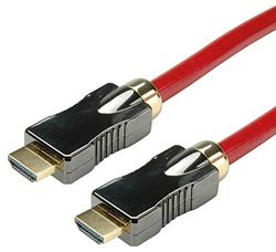 ROLINE 8K HDMI Ultra HD kabel met Ethernet, ST/ST, rood, 2 m