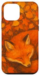 Sleeping Fox in Leaves Artwork Case for iPhone 12 mini