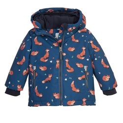 first instinct by killtec Giacca da sci per bambini, con cappuccio e paraneve FISW 29 MNS SKI JCKT, denim petrolio scuro, 122/128, 42138-000