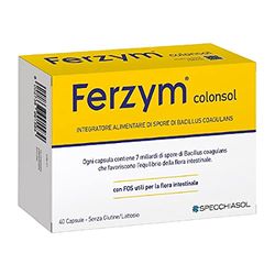 Specchiasol Ferzym Colonsol Integratore Alimentare, 40 Capsule