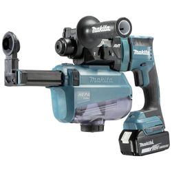Marteau combiné sans fil Makita DHR182RTWJ pour SDS-PLUS 18V / 5.0 Ah, 2 batteries + chargeur en MAKPAC